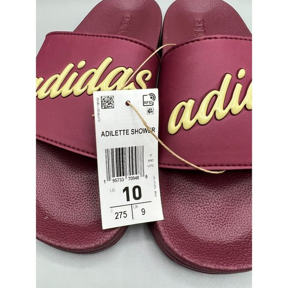 Adidas ADILETTE SHOWER Slide Pink Womens 10 US NWT - Picture 4 of 12